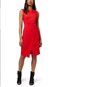 Topshop Faux Wrap Midi Dress